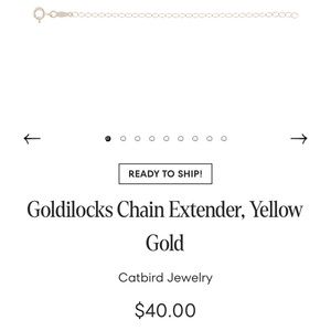 Catbird Goldilocks chain extender